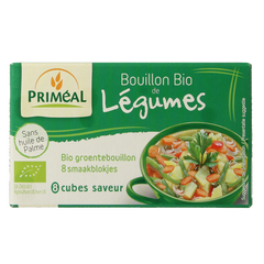 Primeal Groentebouillon blokjes 9 gram bio 8 Stuks