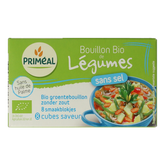 Primeal Groentebouillon blokjes zonder zout 9 gram bio 8 Stuks