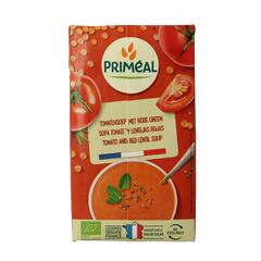 Primeal Veloute gebonden soep tomaat linzen bio 1.00 Liter