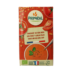 Primeal Veloute gebonden soep tomaat linzen bio 1 Liter