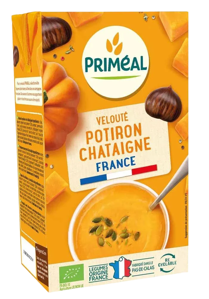 Primeal Veloute gebonden soep pompoen kastanje bio 1 Liter