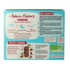 Pain Des Fleurs Krokante crackers kokos glutenvrij bio 150.00 Gram