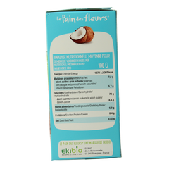 Pain Des Fleurs Krokante crackers kokos glutenvrij bio 150.00 Gram