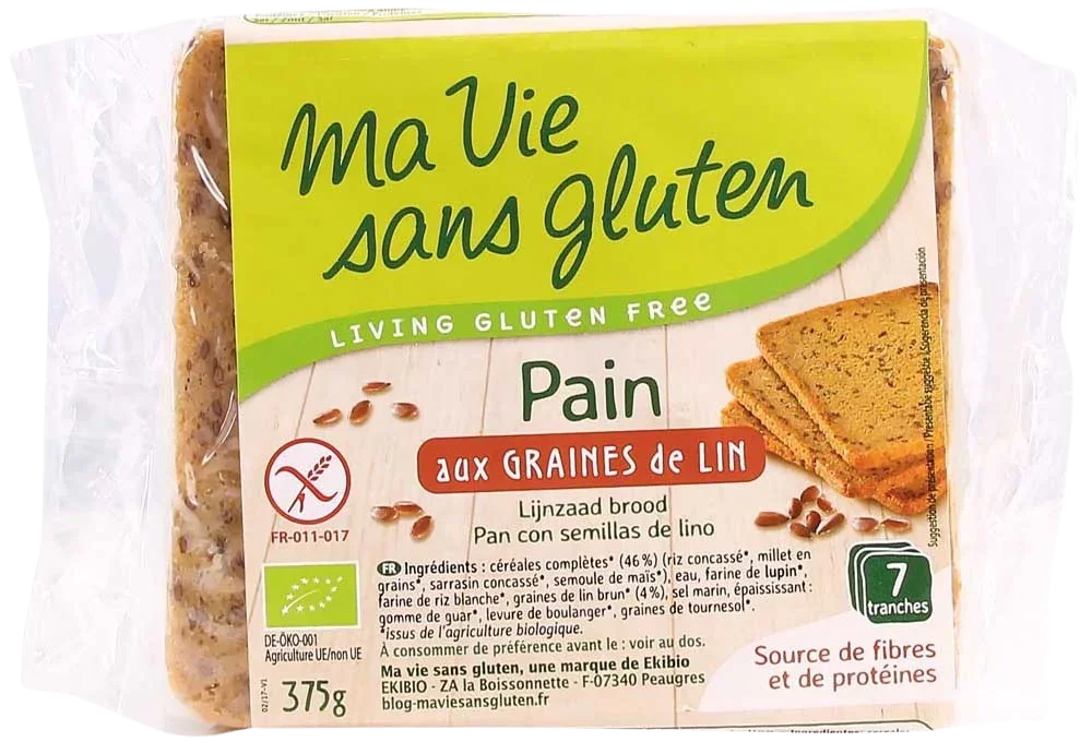 Ma Vie Sans Brood lijnzaad - glutenvrij - bio 375 Gram