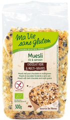 Ma Vie Sans Muesli chocolade en multigranen glutenvrij bio 300.00 Gram