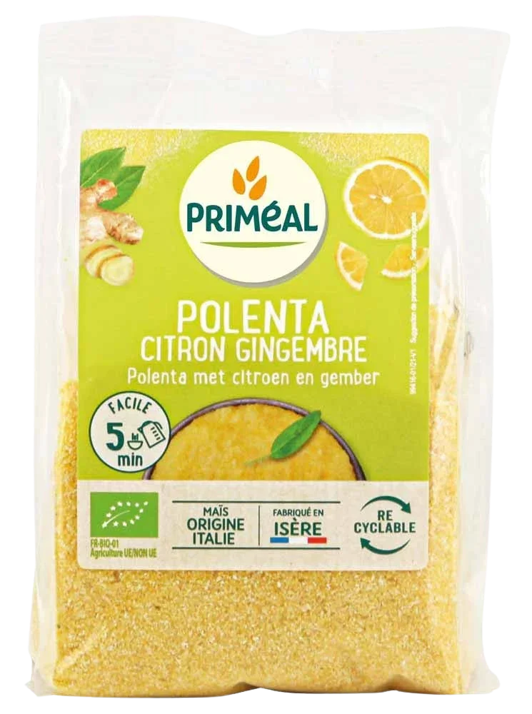 Primeal Polenta citroen gember bio 250 Gram