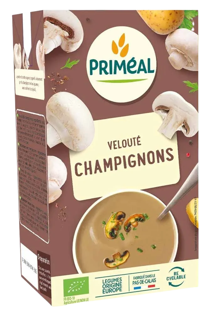 Primeal Veloute gebonden soep champignons bio 1.00 Liter