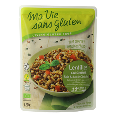 Ma Vie Sans Gekookte linzen soja & granenduo glutenvrij bio 220 Gram