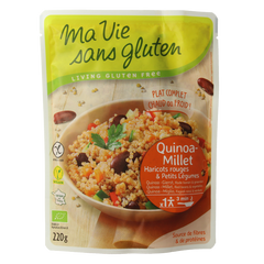 Ma Vie Sans Quinoa gierst rode bonen & groente glutenvrij bio 220 Gram