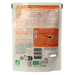 Ma Vie Sans Quinoa gierst rode bonen & groente glutenvrij bio 220 Gram