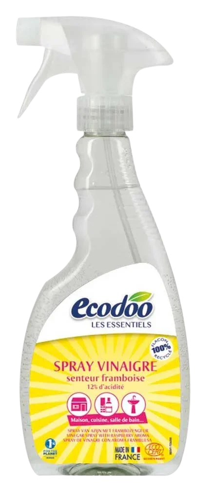 Ecodoo Witte alcoholazijn met frambozengeur spray bio 500 Milliliter