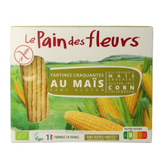 Pain Des Fleurs Krokante crackers mais glutenvrij bio 150 Gram