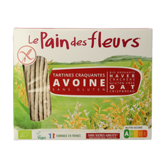 Pain Des Fleurs Krokante crackers haver glutenvrij bio 150.00 Gram