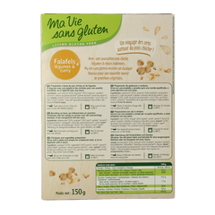 Ma Vie Sans Falafel met groente & curry glutenvrij bio 150.00 Gram