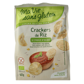 Ma Vie Sans Rijstcrackers met olijfolie glutenvrij bio 40.00 Gram