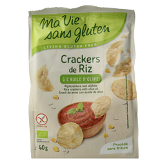 Ma Vie Sans Rijstcrackers met olijfolie glutenvrij bio 40.00 Gram