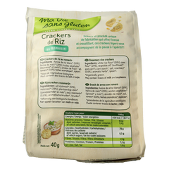 Ma Vie Sans Rijstcrackers rozemarijn glutenvrij bio 40 Gram