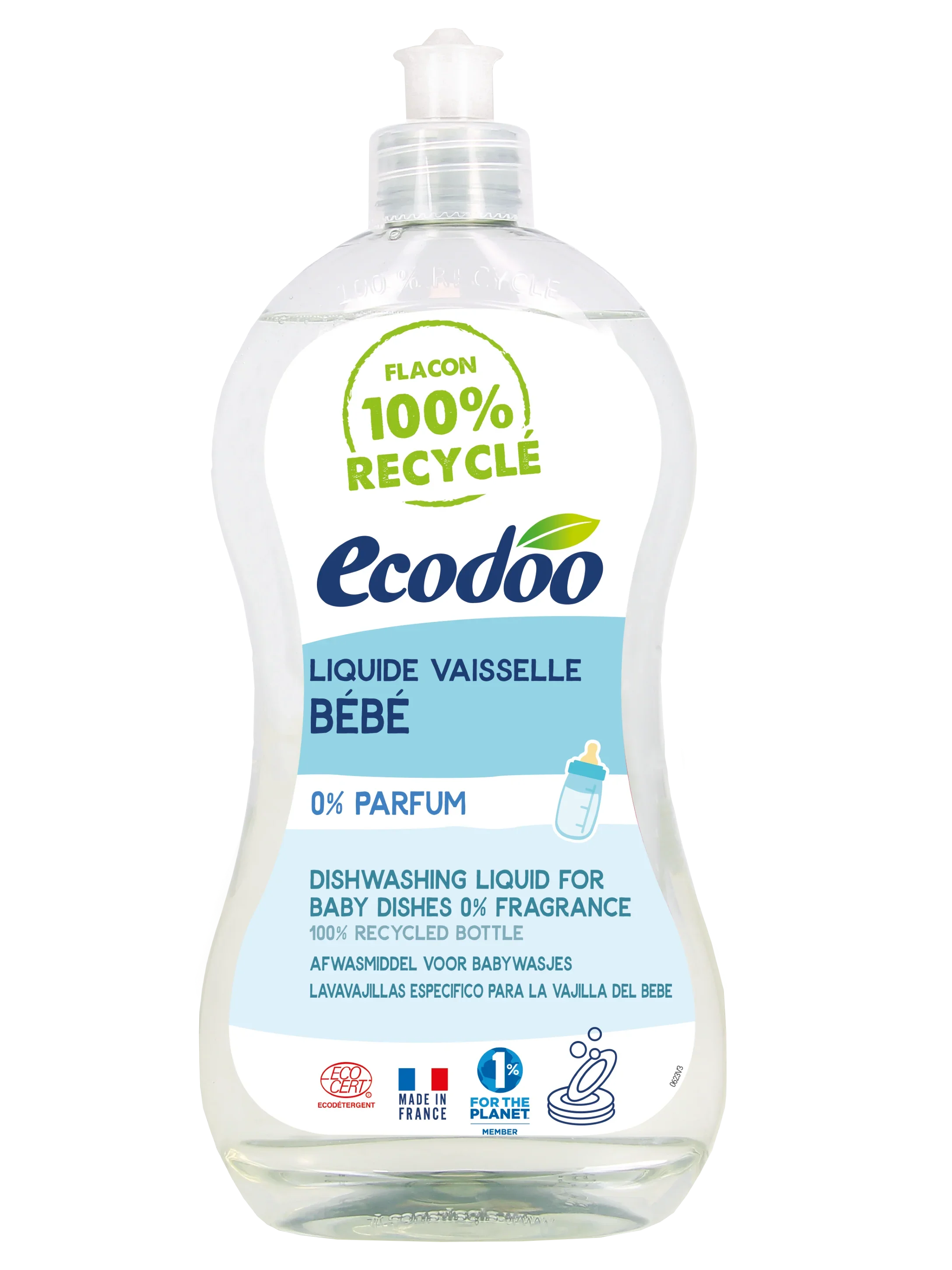 Ecodoo Afwasmiddel vloeibaar hypoallergeen baby-safe bio 500 Milliliter