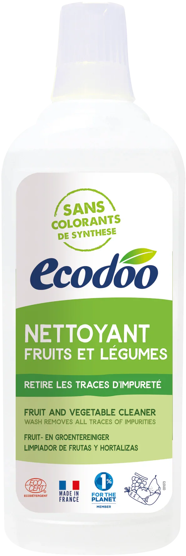 Ecodoo Fruit en groente reiniger bio 750 Milliliter