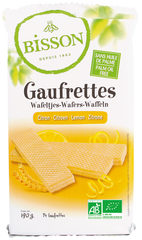 Bisson Citroen wafels gaufrettes bio 190.00 Gram