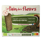 Pain Des Fleurs Crackers groene linzen bio 150 Gram