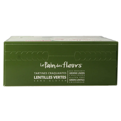 Pain Des Fleurs Crackers groene linzen bio 150 Gram