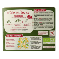 Pain Des Fleurs Crackers groene linzen bio 150 Gram