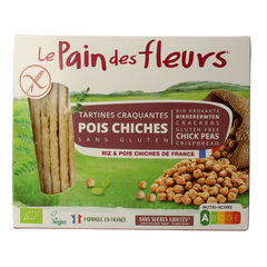 Pain Des Fleurs Krokante crackers kikkererwten glutenvrij bio 150.00 Gram