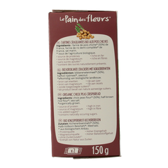 Pain Des Fleurs Kikkererwten crackers bio 150 Gram