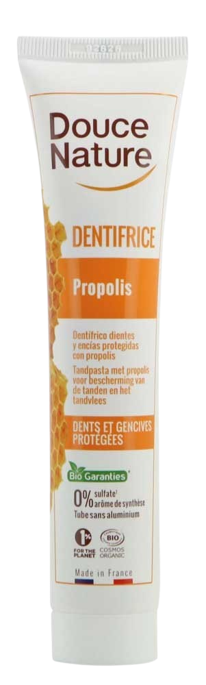 Douce Nature Tandpasta propolis muntvrij bio 75 Milliliter