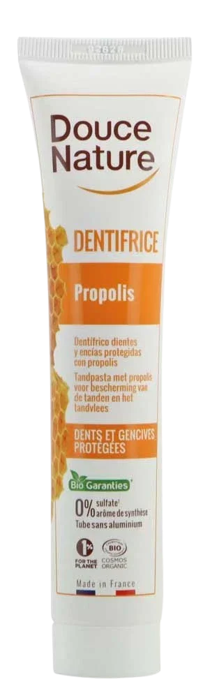 Douce Nature Tandpasta propolis muntvrij bio 75 Milliliter