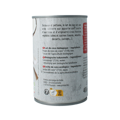 Primeal Kokosmelk bio 400.00 Milliliter