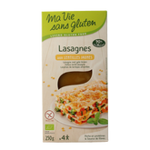Ma Vie Sans Lasagnebladen van gele linzen glutenvrij bio 250 Gram