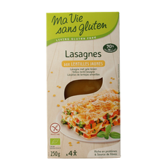 Ma Vie Sans Lasagnebladen van gele linzen glutenvrij bio 250.00 Gram