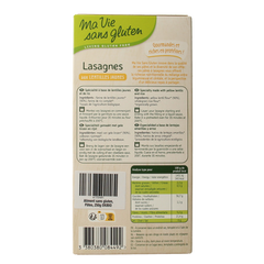 Ma Vie Sans Lasagnebladen van gele linzen glutenvrij bio 250.00 Gram