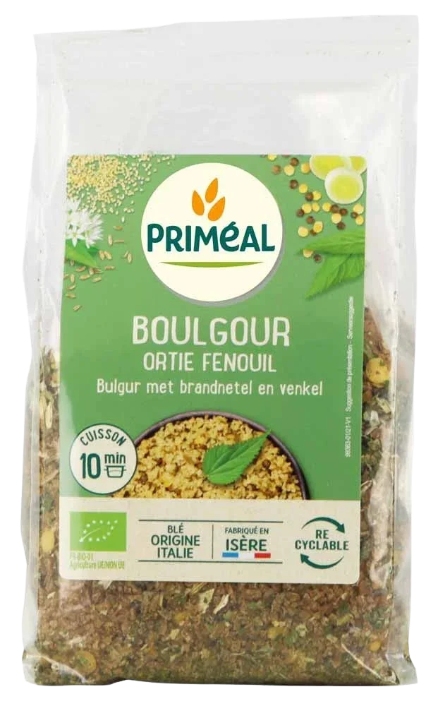 Primeal Bulgur met brandnetel en venkel bio 300 Gram
