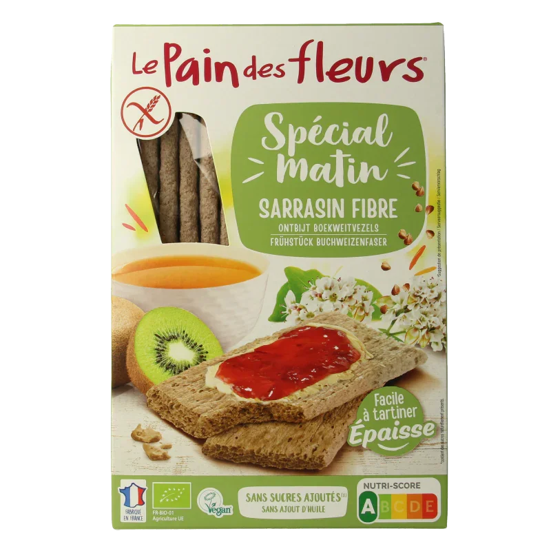 Pain Des Fleurs Special matin boekweit ontbijtcrackers bio 230 Gram