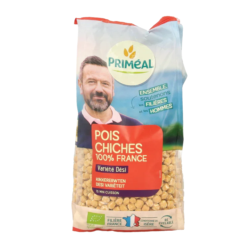 Primeal Kikkererwten desi uit Frankrijk bio 500 Gram