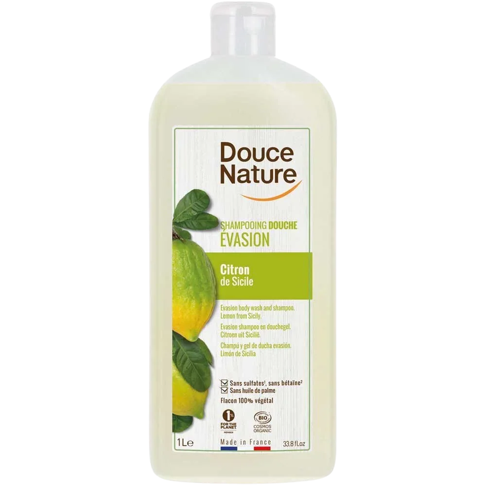 Douce Nature Douchegel & shampoo evasion citroen Sicilie bio 1 Liter