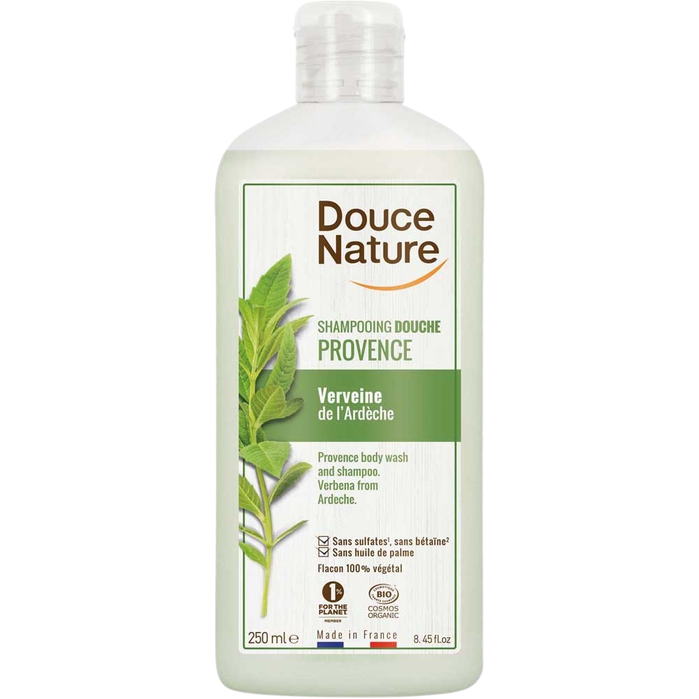 Douce Nature Douchegel & shampoo Provence verbena Ardeche bio 250 Milliliter