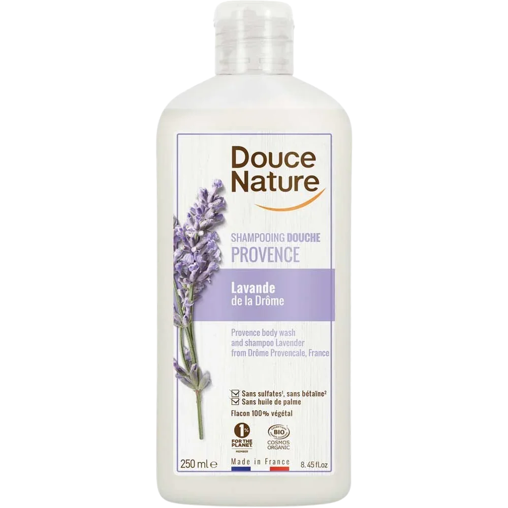 Douce Nature Douchegel & shampoo lavendel provence bio 250.00 Milliliter