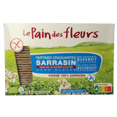 Pain Des Fleurs Krokante crackers boekweit zoutloos glutenvrij bio 300 Gram