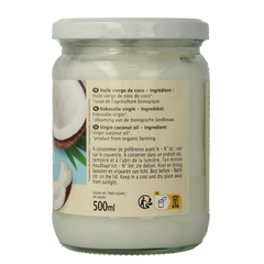 Primeal Kokosnoot olie bio 500.00 Milliliter