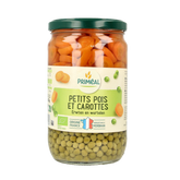 Primeal Doperwten en wortelschijfjes bio 660 Gram