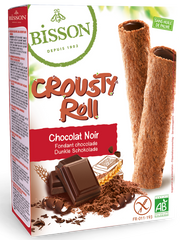 Bisson Crousty roll pure chocolade bio 125 Gram