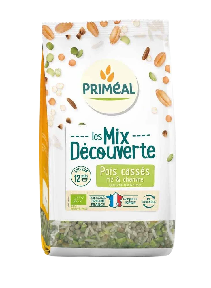 Primeal Mix met spliterwten, rijst & hennep bio 300 Gram