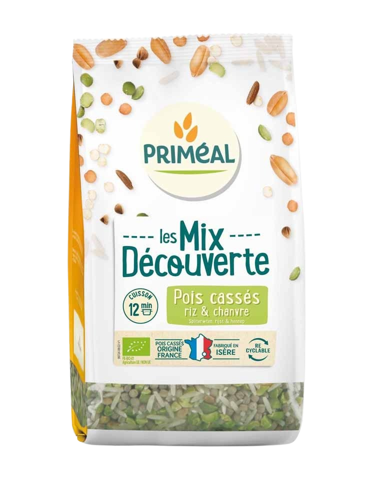 Primeal Mix met spliterwten, rijst & hennep bio 300 Gram