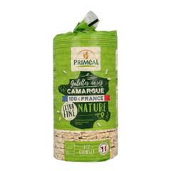 Primeal Rijstwafels extra dun Camargue bio 130 Gram