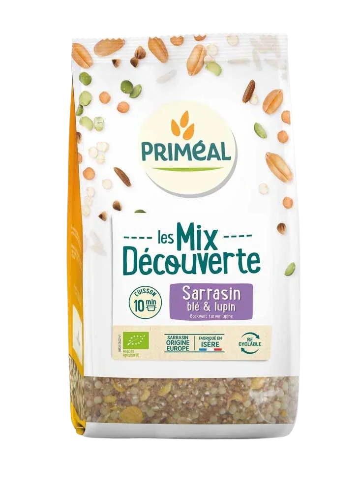 Primeal Granenmix van boekweit tarwe & lupine bio 400 Gram