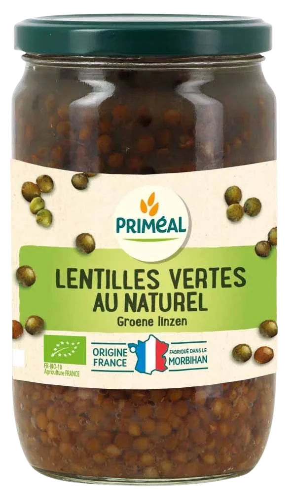 Primeal Groene linzen uit Frankrijk bio 660 Gram